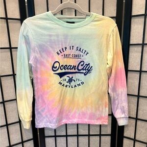 Sunsations Ocean City MD Tie Dye Long Sleeve Shirt - Youth 10/12